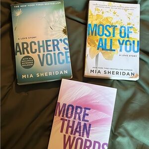 Set of Three Mia Sheridan Books